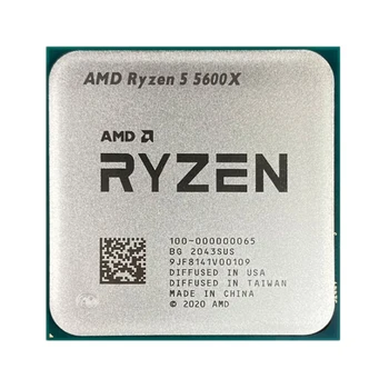 AMD Ryzen 5 5600X R5 5600X 3.7 GHz Kuus-Core Kaksteist-Lõng CPU Protsessor 7NM 65W L3=32M 100-000000065 Pesa AM4
