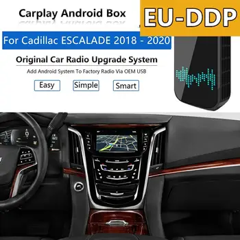Android AI Kasti Carplay uuendada Cadillac ESCALADE 2018. - 2020. aasta Raadio Apple Autoradio Auto Multimeedia Mängija, Wifi