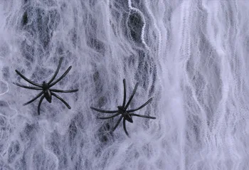 ANGRLY Halloween Kummitab Maja Baari Stseen KTV Dekoratiivsed Rekvisiidid Spider Silk Spider Web Spider Spider Puuvill Vöö Tarvikud Kingitused