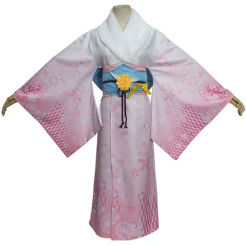 Anime Azur Lane Cygnet Hävitaja Cosplay Kostüüm Jaapani Kimono Kostüüm (Ülikond) Halloweeni Karneval Pool Kostüümid Naistele