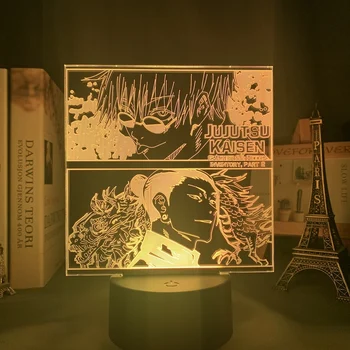 Anime Lamp Jujutsu Kaisen Led Night Light Magamistuba Decor Öö Lambi Jujutsu Kaisen Kingitus Akrüül 3d Neon Lamp Dropshipping