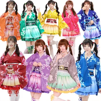 Anime Lovelive Cosplay Summer Festival Yukata Kostüüm Maki Haifuguo Kimono Bliss Puhas Maa Tantsu Kostüüm Riided Tüdrukud Kleit