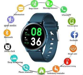 Apple Xiaomi Huawei KW19 Fitness Tracker Sport Smart Watch Meeste Smart Watch Naiste pulsikella Sõnum Meeldetuletus