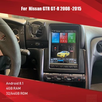Aucar Tesla 10.1 tollise Android raadio multimeedia Nissan GT-R GTR 2008-2015 GPS navigation stereo raadio headunit