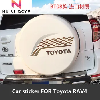 Auto modifitseerimine kleebis Toyota RAV4 2009-2013 Taga varuratta rehvi teenetemärgi kleebis