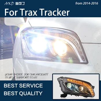 Auto Tuled Trax 2013-2016 Tracker LED Auto Esitulede Assamblee Uuendada Bicofal Objektiiv Dynamic Frontlight Tööriistad, Tarvikud Lamp