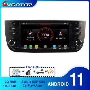 AVGOTOP Android 11 Võpatama autoraadio DVD-Mängija FIAT LINEA 2G 16G Sõiduki GPS Multimeedia
