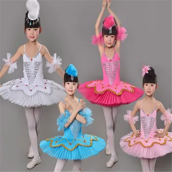 Ballett Riided Suvel Tüdrukud Varrukateta Ballett Tantsu Seelik Laste Luikede Järv Tulemuslikkuse Tutu Ballett Tantsu Kanda
