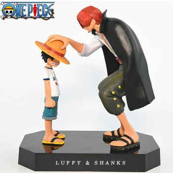Bandai Originaal Luffy One Piece Shunks PVC Tegevus Arvandmed Mänguasi 180mm One Piece Anime Monkey D. Luffy Figuriin Mänguasjad Nukk