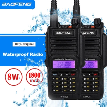 Baofeng UV9R Pluss Ham Raadio Veekindel IP67 Dual Band VHF / UHF FM 8W 128CH Walkie Talkie UV-9R Pluss Transiiver