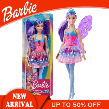 Barbie Brändi Dreamtopic Seeria Fairy Doll Ilus Tüdruk Sõidab Tarvikud Kids Mänguasi Sünnipäeva Kingitus GJK00 Naljakas Aeg Brinquedo