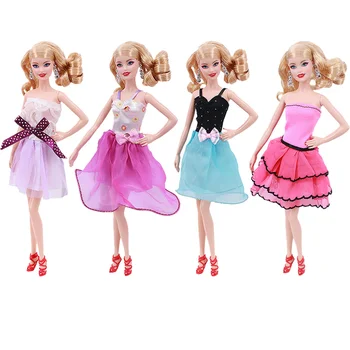 Barbies Nuku Riideid 1 Sätestatud Printsess Kleit Deluxe Pulmapidu Seelik Komplekt Barbies Nukk Tüdruku Mänguasi Tarvikud Venemaa DIY