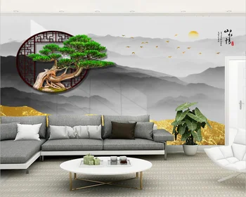 beibehang Kohandatud seina paberid home decor Hiina referaat kuldne männimetsa lind magamistuba, elutuba taustapildina
