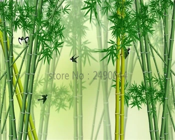 Beibehang kohandatud Taustpildi elutoas Looduslikust Bambusest ja Maastiku Maalid TV Tausta Kaasaegne Dekoratiivne tapeedi seinte 3 d