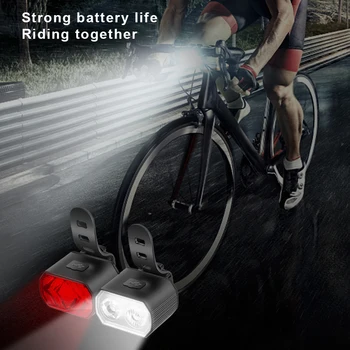 Bike Esitulede LED USB Laetav Taskulamp Hoiatus Tuled Seadmed