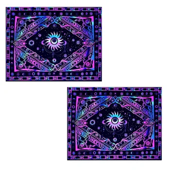 Blacklight Tapestry Eest Magamistuba UV-Reaktiivne Tapestry Trippy Vaip, Hõõguv Pimedas Seina Riputamise Esteetiline
