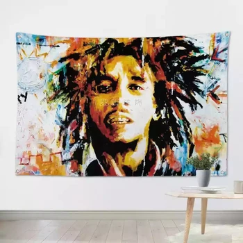 Bob Marley Reggae Raskmetallid Rock Muusika Loosungeid Rippus Lipu Seina Kleebis Cafe Hotell Paigaldamise Toa Tausta Teenetemärgi
