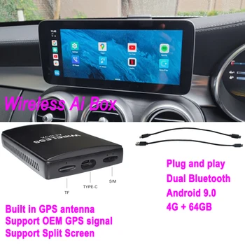 Carplay Traadita Ai Box Android Benz Audi Nissan Hyundi Haval Traadita Android Auto Auto Raadio Multimeedia GPS Navig Smart Box