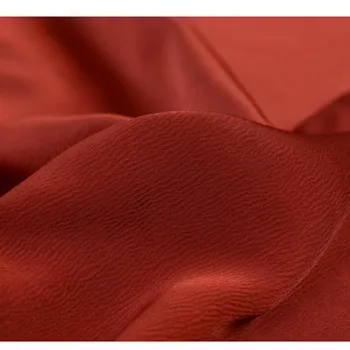 CF494 1m Üllas Tume Punane Ultra Luksus Läikiv MoireTexture Satiin Kangast Naiste Mood Ametliku Kleit, Haute Couture Riie