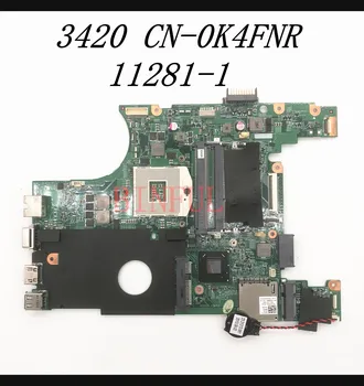 CN-0K4FNR 0K4FNR K4FNR Emaplaadi Dell V2420 2420 V3420 3420 Sülearvuti Emaplaadi 11281-1 SLJ8F HM75 DDR3 100%Täis Tööd Hästi