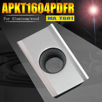 CNC BAP400R alumiiniumist Näo milling cutter pea lisab karbiid APKT1604 MA 90 kraadise APKT1604PDFR-MA jahvatus-sisestage jaoks alnuminum