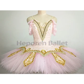 Custom Made Pink Ballet Tutu Jaoks Sugar Plum Fairy, Pähklipureja Ballett Kleit Raske Lõng Täitmise Eest