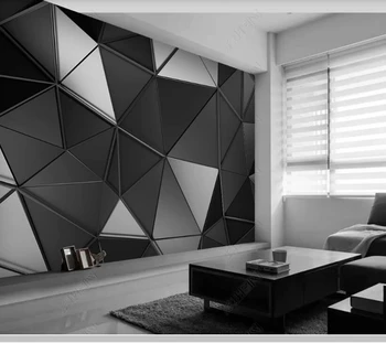 De Papel parede Kaasaegne 3D stereo tööstus-stiilis geomeetriline tapeet,elutoas, magamistoas seina paberid home decor baar seinamaaling