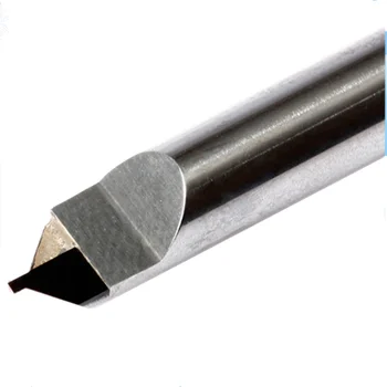 Diamond PCD Akrüül graveerimine tööriistad karbiid jahvatus-poleerimine end mill 6 mm cnc cutter töötlemiseks PVC, ABS, Nailon PC PE PP
