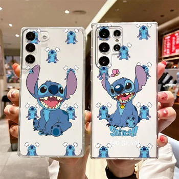 Disney Stitch Cute Cartoon Telefoni Puhul Samsungi S21 S22 S20 FE Ultra Pro Lite S10 5G S10E S8 S9 Plus S7 Läbipaistev Kate