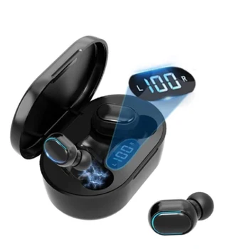 E7S TWS Juhtmeta Kõrvaklapid Sport Veekindel Bluetooth Stereo Kõrvaklapid Earbuds Müra Tühistamises Digitaalne Ekraan Peakomplekt