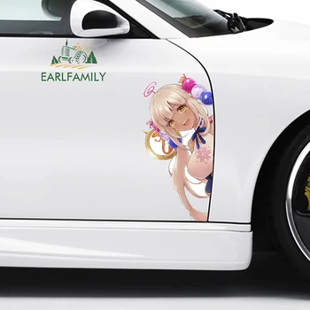 EARLFAMILY 43cm x 19.8 cm Hololive Tsukumo Sana Suur Auto Kleebised Anime Vinüül Auto Aksessuaarid Decal Mootorratta JDM Campervan