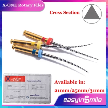 EASYINSMILE 3tk Hambaravi Sisepõlemis-Endodontic Faile Root Canal Rootor X-ÜHE Mootori Vihjeid 21/25/31mm Endo Vahend, Tööriistad
