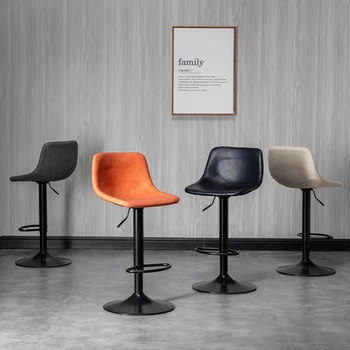 Edevus Korrus ilusalong Tool Art disainmööbel Põhjamaade Lounge Kõrge Taburetid, Köögi Nahast Cadeira Retro TOOL SY50DC
