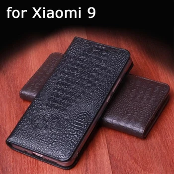 Ehtsa Naha puhul Xiaomi MI 9 Äri Flip Telefon Juhtudel Kaas Xiaomi 9 Käsitöö Luksus Fundas Naha Xiaomi9 MI9