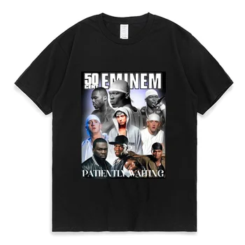 Eminem T-Särk Vintage Harajuku Naljakas Rick Tee Särgid, Lühikesed Varrukad Meeste ja Naiste Liiga T-Särk Fashion Streetwear Topid-T-särk