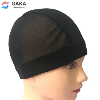 GAKA 2tk Musta Värvi Parukad Mütsid Ujuja Elastne Juuksevõrgud Silma Kõrge Kvaliteediga Juuksed Net Tegemise Mütsid