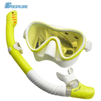 Goexplore Professionaalne Scuba Diving Mask Silikoon Mask, Hingamistoru Anti-Fog Sukeldumismask Täielik Kuiva Katseklaasi, Veealuse Ujumisvarustus