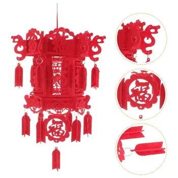 Hiina Lantern Laternate Uus Aasta Punane Festival Kevadel Rippus Fu Paber Kuu 3D Kaunistused Ripats Pool Pidu Rekvisiidid