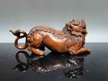 Hiina pukspuu nikerdamist Lõvi väike teenetemärgi