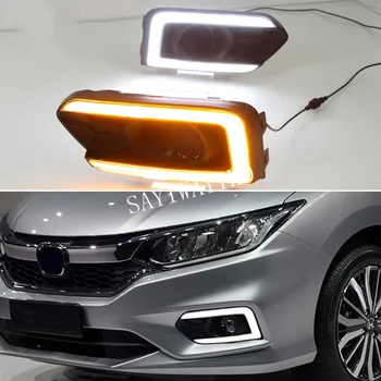 Honda City Armu 2017 2018 2019 Omakorda Kollane Signaali Relee Veekindel ABS 12V Auto Lamp PÄEVATULED LED päevasõidutuli Udutuli