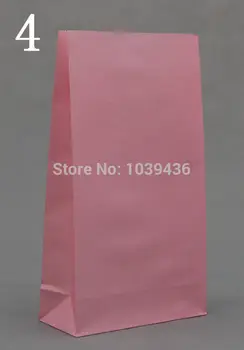 Hulgi-100tk/palju Roosa Paber Kotid 23x12x7.5cm Taaskasutatavad kingikoti Ehted Suupisted Candy Pakendi Shopping Kotid Boutique