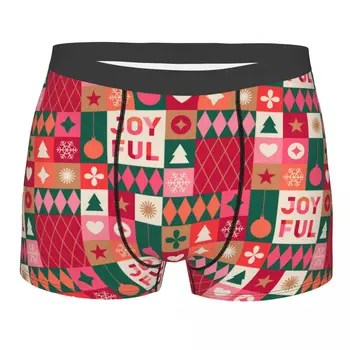 Huumor Bokserid Aluspüksid, Püksikud Meeste Jõulud Ikoonid Elementide Geomeetrilise Aluspesu Hingav Aluspüksid jaoks Homme
