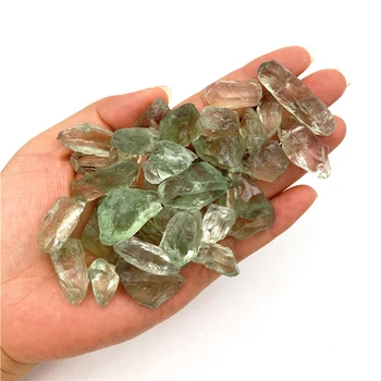Ilus 50g kvaliteetne Looduslik Roheline Kristall Kvartsi Mineraalid Isend Ebakorrapärase Kujuga Töötlemata Kivide Loodusliku Kvartsi Kristallid