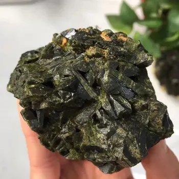 Ilus Looduslik Roheline Turmaliin Raw Kivi Tervendav Energia Crystal Kvarts