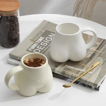 Isikliku 3D Keraamiline Kohvi Kruus Hommikusöök Tassi Naljakas, Loominguline Drinkware Huuled Tagumik Erilisi Kingitusi Ema Meeste ja Naiste Paar