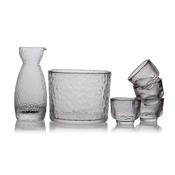 Jaapani Haamer Tekstuur Crystal Huvides Cup Set Klaasi Jää Kannu Likööri Pudel Baari Poole Kodu Drinkware Pulmad Kingitused
