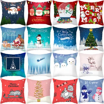 Jõulud Padi Noel Santa Claus padjapüür 45x45 cm Jõulud Kingitus Puu Ornament Natale Uus Aasta