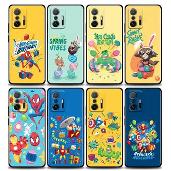 Jõulud Õnnelikuks Marvel Avengers Koomiline Telefoni Puhul Xiaomi Mi 12 12X 11T X4 NFC M3 F3 GT M4 Pro Lite NE 5G Poco M3 M4 X4 Redmi 
