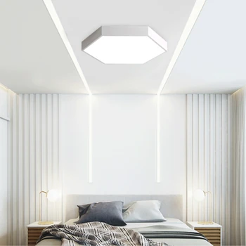 Kaasaegne lihtne hulknurga kujuline LED lakke lamp laste tuba magamistuba, elutuba söögituba office uuringu macaron valgustus
