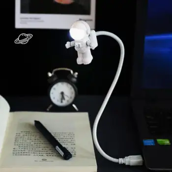 Kaasaskantav USB Powered Öö Valguses Astronaut Kuju Lugemise laualamp DC 5V LED Valgus Arvuti Sülearvuti Valgustus Ruumis Lovers